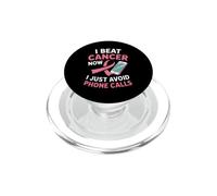 Sobreviviente del cáncer de Mama Cinta Rosa Humor telefónico Antisocial PopSockets PopGrip para MagSafe
