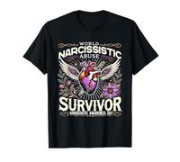 Sobreviviente del Mes de Concientización sobre el Abuso Narcisista Cinta Púrpura Camiseta