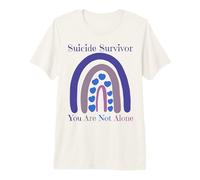 Sobreviviente del Suicidio No estás Solo Prevención del Amor Arco Iris Camiseta Premium