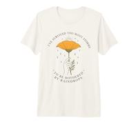 Sobrevivió a demasiadas tormentas Gotas de Lluvia Cita Resiliencia de Flores Camiseta Premium