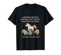 Sobrevivió a Otra reunión Unicornio Modo Gráfico Camiseta