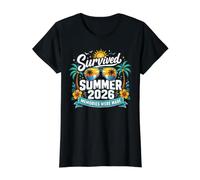 Sobrevivió al Verano de 2026, Haciendo Que los Recuerdos pierdan la Cordura Camiseta gráfica económica, Mujer, Negro, XS