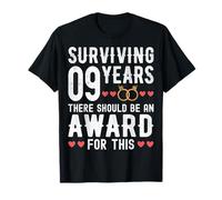Sobrevivir 9 años debería haber - 9º aniversario de boda Camiseta