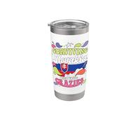 Sobrevivir a Eslovaquia con estos locos Eslovaquia Vaso térmico de acero inoxidable de doble pared