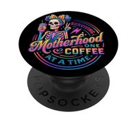 Sobrevivir a la Maternidad un café a la Vez PopSockets PopGrip Adhesivo