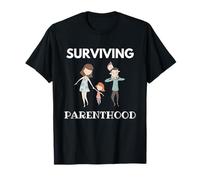 Sobrevivir a la paternidad Padres Madres Niños Camiseta