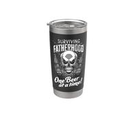 Sobrevivir a la paternidad una cerveza a la vez Vaso térmico de acero inoxidable de doble pared