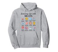 Sobrevivir a la Vida con ME/CFS Lindo diseño de Conciencia Sudadera con Capucha