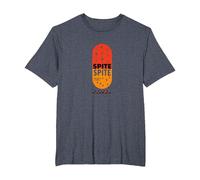 Sobrevivir puramente por el rencor: Arte Diario de píldoras de vitaminas Camiseta, Hombre Tallas Grandes, Azul Jaspeado, 2X Alto