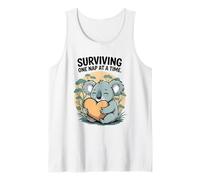 Sobrevivir una siesta a la vez - Lindo koala soñoliento Camiseta sin Mangas