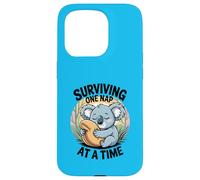 Sobrevivir una siesta a la vez - Lindo koala soñoliento Carcasa para iPhone 15 Pro