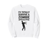 Sobreviviría por Completo a un apocalipsis Zombi Sudadera