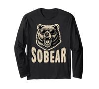 Sobriedad Aniversario Sober AA NA Recuperación Sobear Oso Manga Larga