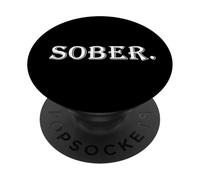Sobriedad de recuperación de adicciones sobrias y sobriedad sin Alcohol PopSockets PopGrip Adhesivo