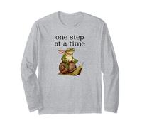 Sobriedad Humor Un Paso a la Vez Divertido Sobrio Rana Caracol Manga Larga