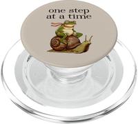 Sobriedad Humor Un Paso a la Vez Divertido Sobrio Rana Caracol PopSockets PopGrip para MagSafe