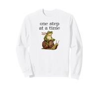 Sobriedad Humor Un Paso a la Vez Divertido Sobrio Rana Caracol Sudadera