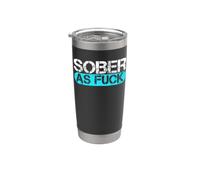 Sobriedad Sobriedad Alcohol Drogas Rehabilitación Adicción Apoyo Vaso térmico de acero inoxidable de doble pared