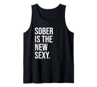 Sobriety Anniversary Sober is The New Sexy & Sober Recovery Camiseta sin Mangas