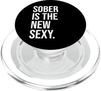 Sobriety Anniversary Sober is The New Sexy & Sober Recovery PopSockets PopGrip para MagSafe