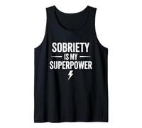 Sobriety Is My Superpower Alcohólico Sobrio Camiseta sin Mangas