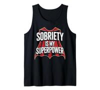 Sobriety Is My Superpower Alcohólico sobrio Camiseta sin Mangas