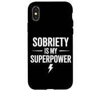 Sobriety Is My Superpower Alcohólico Sobrio Carcasa para iPhone X/XS