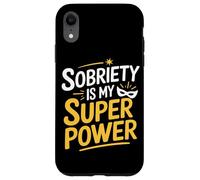 Sobriety Is My Superpower Alcohólico Sobrio Carcasa para iPhone XR
