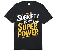 Sobriety Is My Superpower Alcohólico Sobrio Comfort Colors Adult Heavyweight T-Shirt