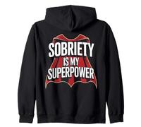 Sobriety Is My Superpower Alcohólico sobrio Sudadera con Capucha