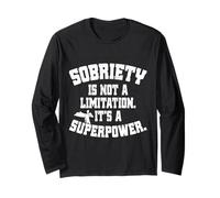 Sobriety Is Not A Limitation It's A Superpower Antialcohólic Manga Larga