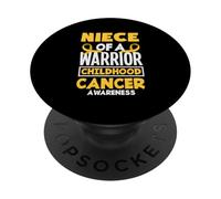Sobrina De Un Guerrero Concientización sobre El Cáncer Infantil PopSockets PopGrip Adhesivo