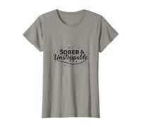 Sobrio & Recuperación Imparable Inspiración Adicción Gratis Camiseta, Mujer, Pizarra, S