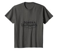 Sobrio & Recuperación Imparable Inspiración Adicción Gratis Camiseta, Niños, Asfalto, 6 años