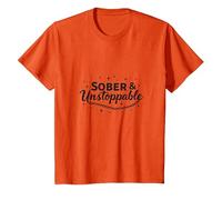 Sobrio & Recuperación Imparable Inspiración Adicción Gratis Camiseta, Niños, Naranja, 12 años