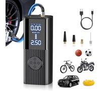 Sobtoe Compresor Aire Portatil,20000Mah&180PSI Compresor Aire Coche,4X Mini Inflador Ruedas hinchador ruedas coche,Inflador Electrico para Coches, Motos, Bicicletas, Anillo de Natación, Etc.