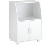 SoBuy Aparador auxiliar de cocina aglomerado blanco