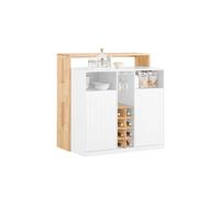 Sobuy aparador de almacenamiento con encimera isla knl07-wn