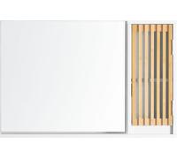 SoBuy Armario de pared con espejo con puerta madera blanco
