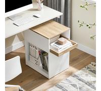 Sobuy ask08-wn armario de oficina con soporte para impresora 40 x 50 x 65 cm 50 cm