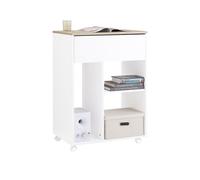 Sobuy ask10-wn soporte para impresora con ruedas 63x42x88 cm blanco 63 cm