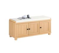SoBuy Banco Zapatero con 4 Compartimentos 104x35x47cm para recibidor