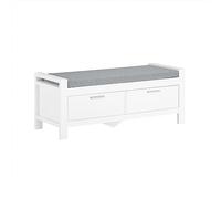 SoBuy FSR74-W Zapatero Banco con 2 cajones para Guardar y Ordenar 100 x 40 x 40 cm ES