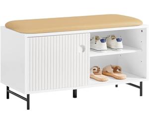 SoBuy Banco Zapatero con Puertas correderas 85x37x49cm para recibidor