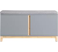 SoBuy Banco zapatero de entrada con 2 puertas gris