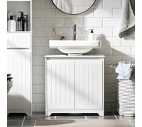 SoBuy Mueble bajo Lavabo para Lavabos con Columna 60x30x60 cm Blanco