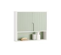 Sobuy bzr140-gr armario de pared para baño verde 60 x 15 x 54 cm 54 cm