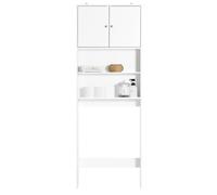 SoBuy Blanco Brillante Mueble Baño Estrecho Armario Columna 20x20x180cm
