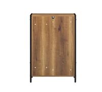 SoBuy Mueble Baño con Cesto para Ropa Mueble Auxiliar de Baño con Estantes Abiertos y Cesto Extraíble, Mueble Almacenaje Estrecha para Dormitorio o Entrada 60x30x90 cm BZR65-PF
