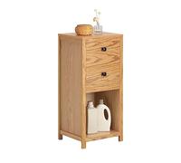 SoBuy BZR99-N Armario de Suelo para baño Mueble Columna de baño con 2 Cajones y 1 Estantes 40 x 35 x 90 cm ES
